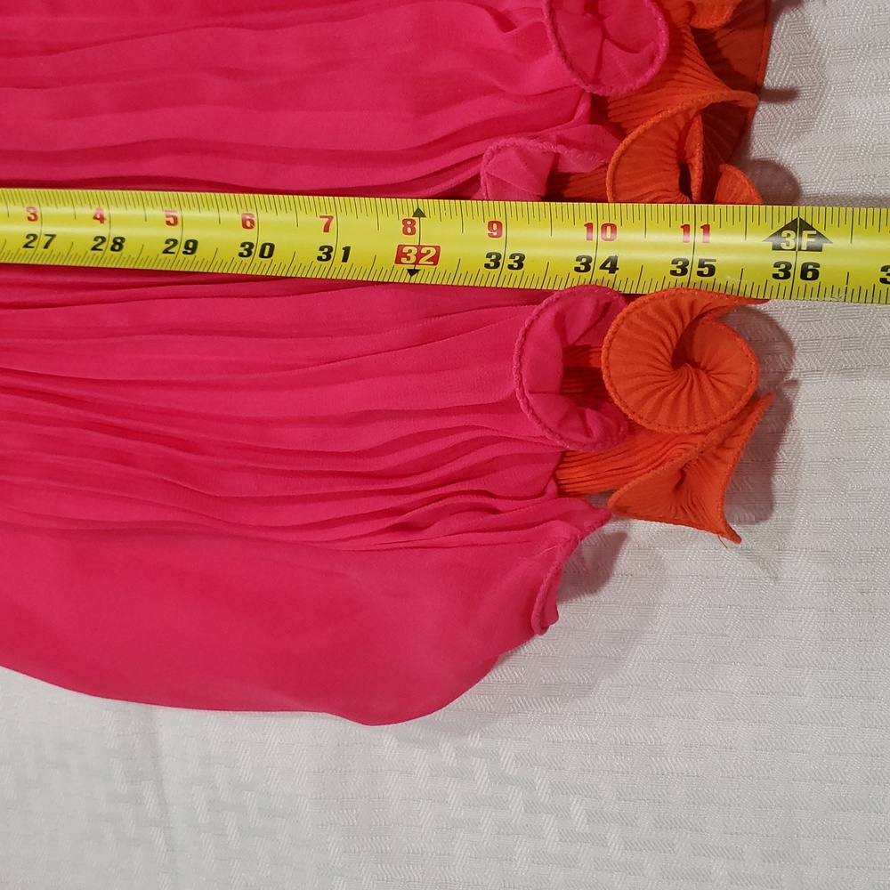 Maeve Anthropologie Leagally Blond Vibrant barbie Pink swing Sleeveless Dress - Picture 9 of 16